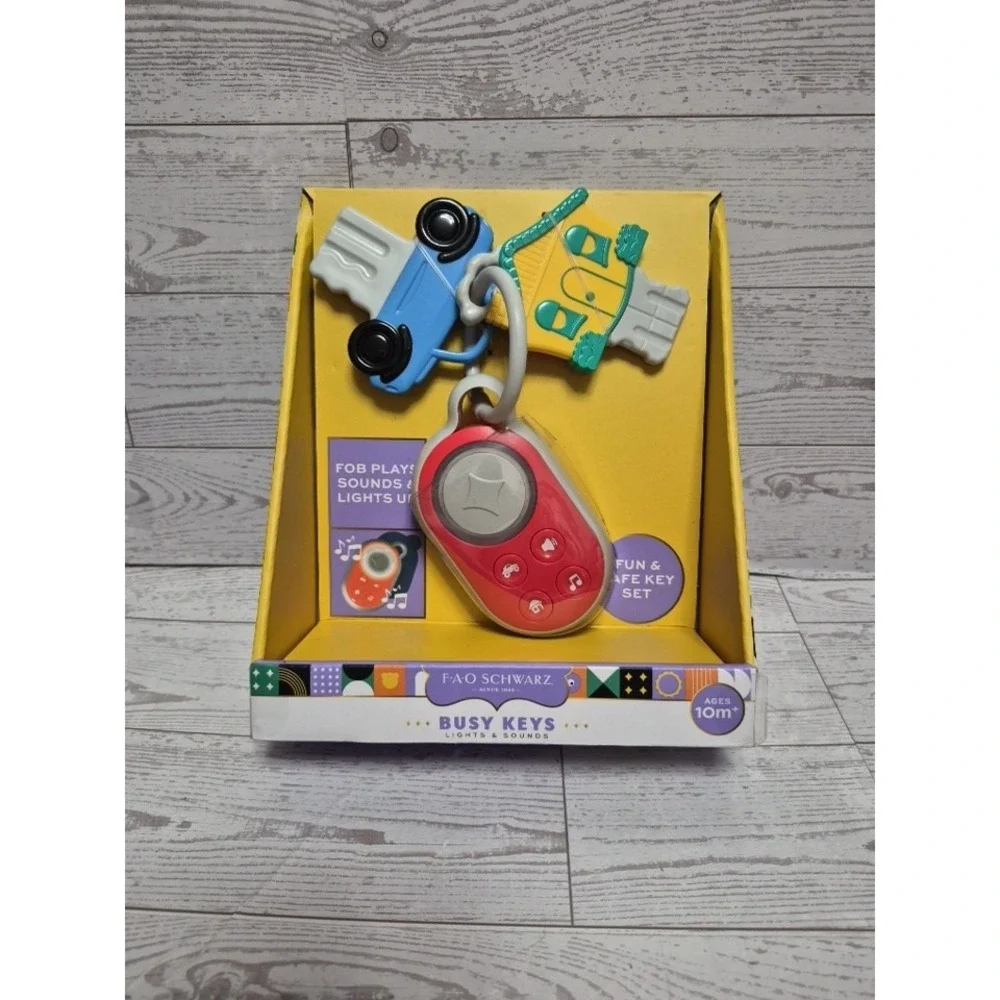 FAO Schwarz Busy Keys with Lights & Sounds High Key Fun For Kids Ages 10 Months+
